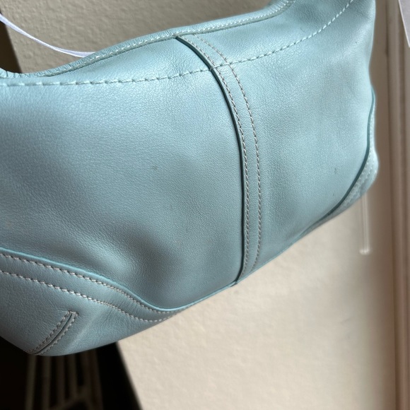 Vintage Y2K Blue Coach Mini Soho Hobo Shoulder Bag - Picture 8 of 9